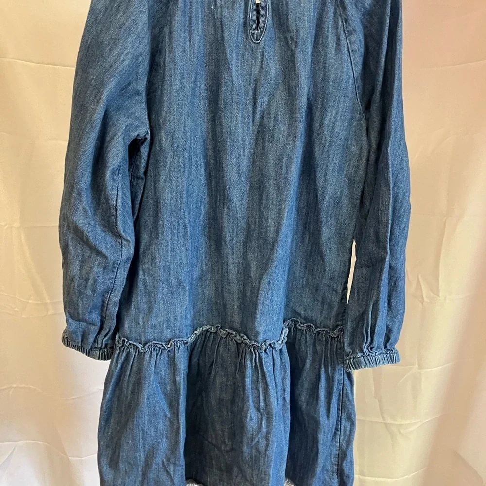 Denim and Red Kids Dress Set